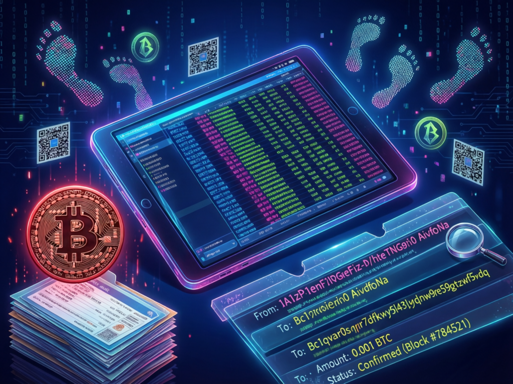“Blockchain wallet analysis illustrating seized funds”