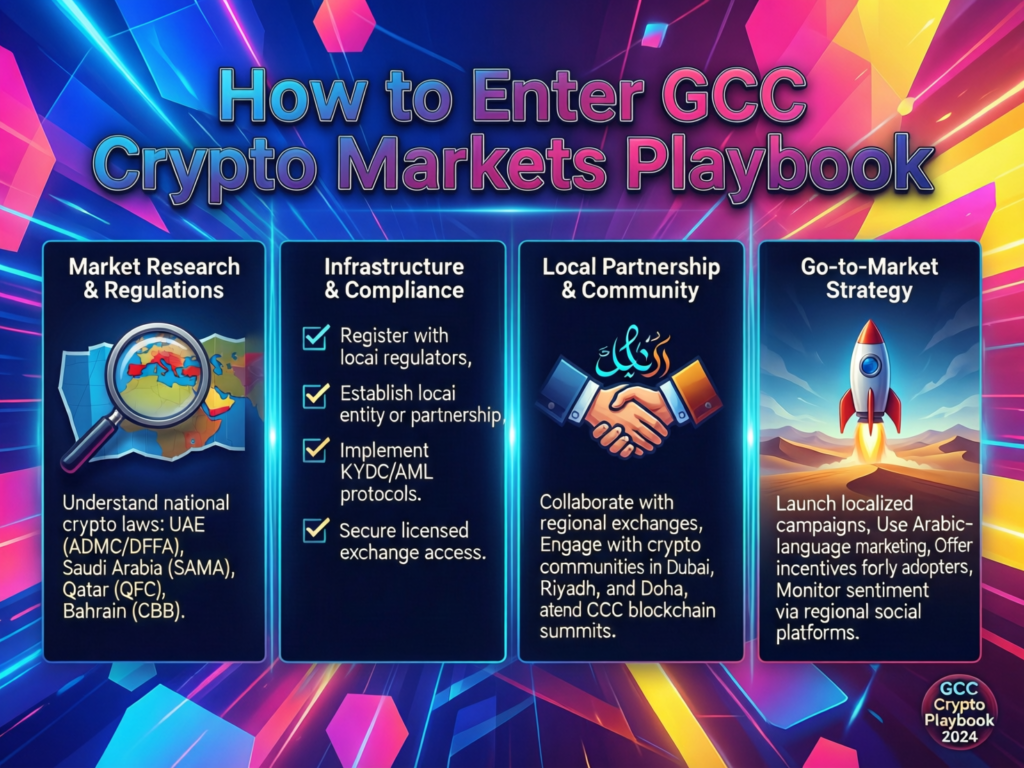 Step-by-step playbook for entering GCC crypto markets