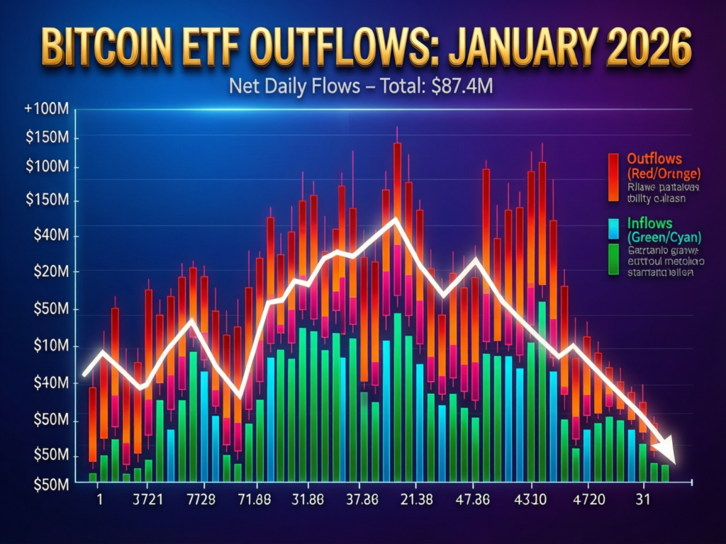 Bitcoin slumps with key $70,000 level in sight as risk selloff deepens 2 Net outflows from U.S. spot bitcoin ETFs, Nov–Jan