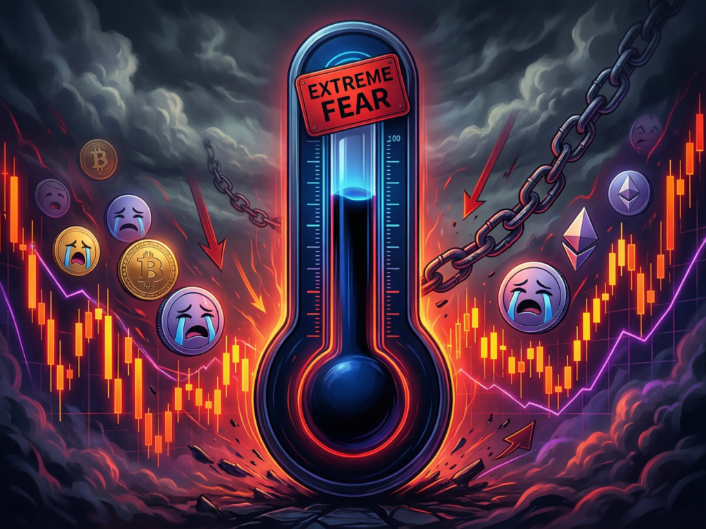 Fear & Greed gauge in “extreme fear” zone