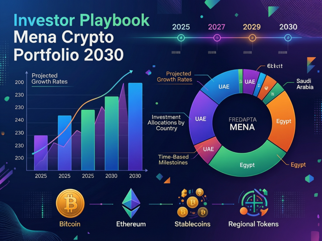 Portfolio playbook illustration for MENA crypto market forecast to 2030