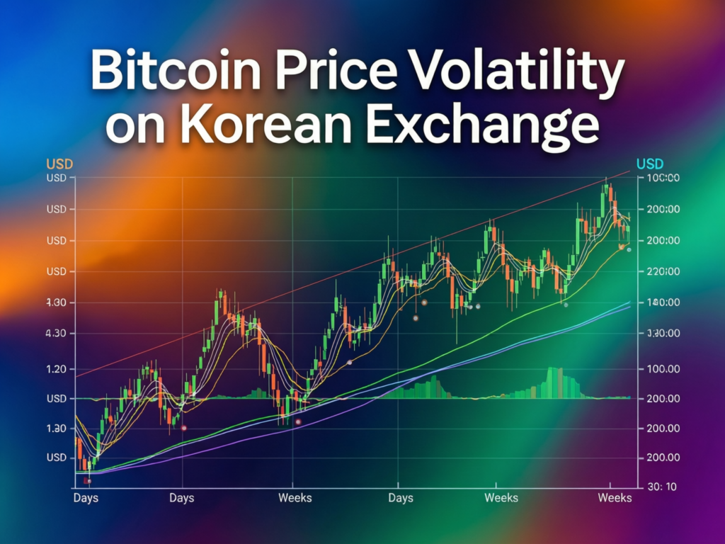 Bitcoin price chart showing sharp intraday swing on local exchange