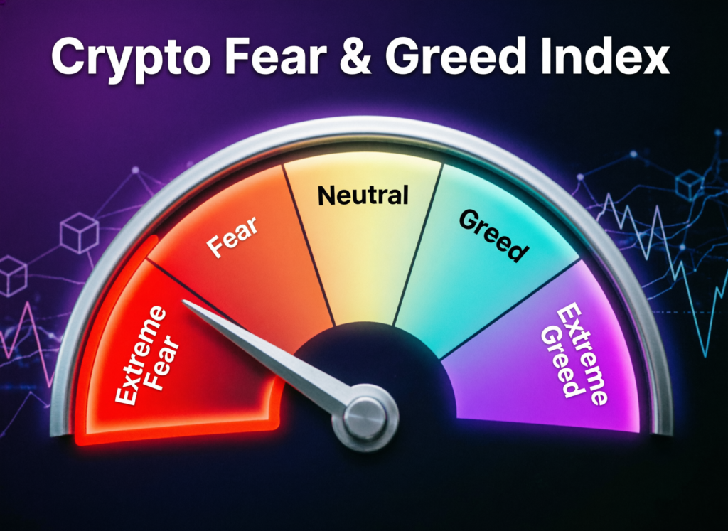 “Crypto Fear & Greed Index at extreme fear levels”