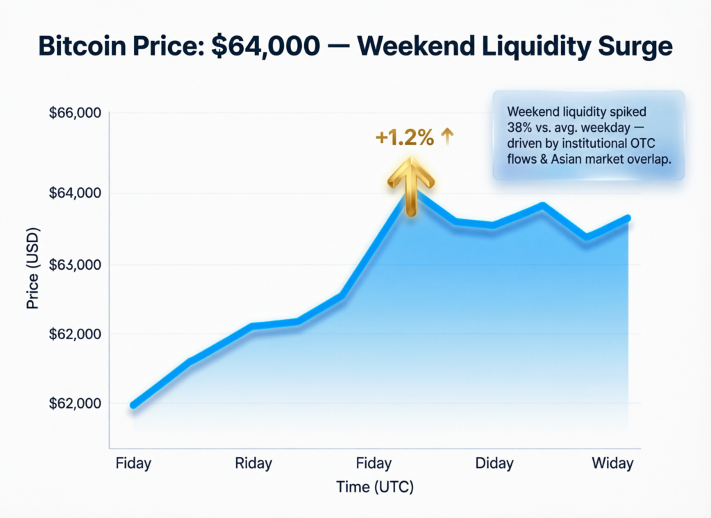 Bitcoin downside risks as Iran attacks U.S. bases across the Gulf 2 Bitcoin weekend trading chart highlighting thin liquidity swings