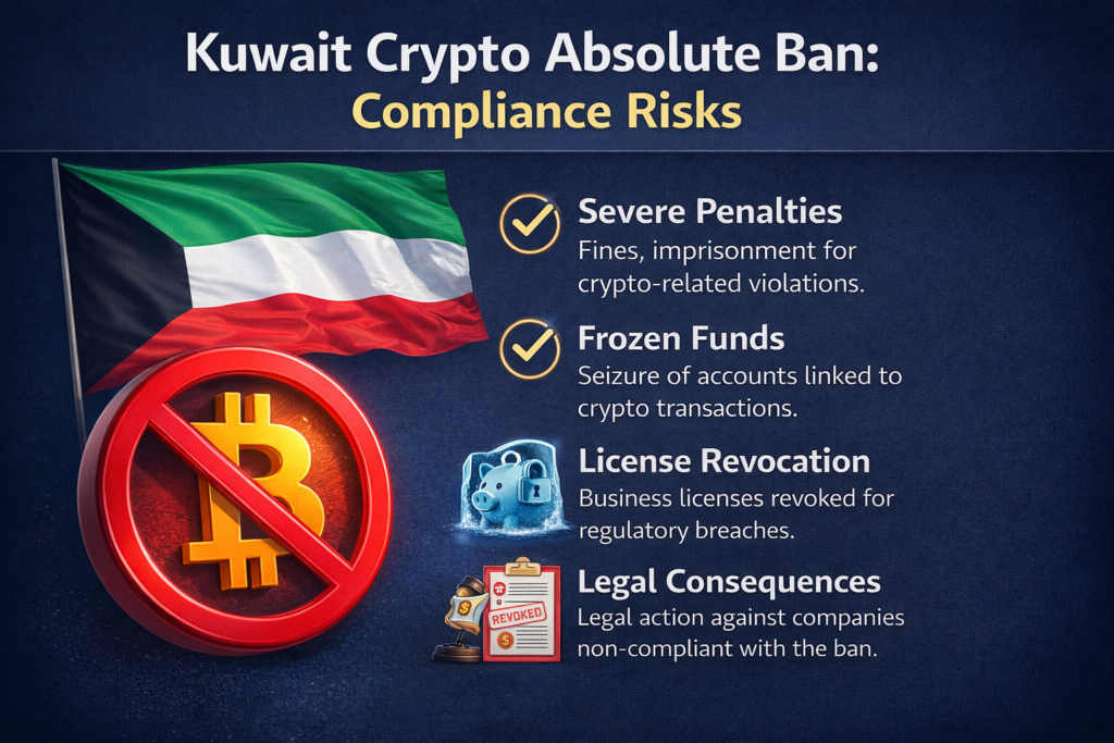 Compliance view of Kuwait’s absolute cryptocurrency ban and enforcement risks