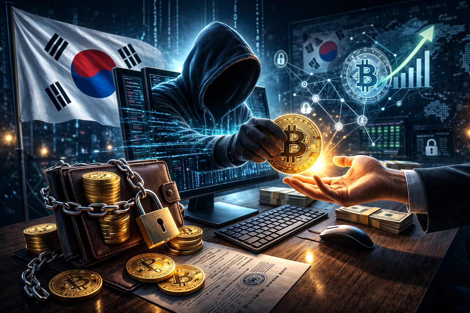 hacker-returns-21m-bitcoin-stolen-from-south-korean-authorities-wallet.png Hacker returns $21M Bitcoin stolen from South Korean authorities to an official wallet (illustration).