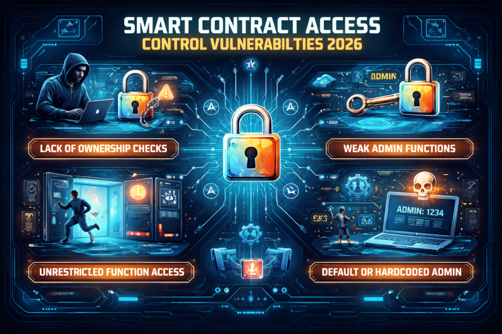 CredShields-backed analysis informs OWASP Smart Contract Top 10 2026 rankings 2 “Diagram showing access control vulnerabilities in smart contracts”