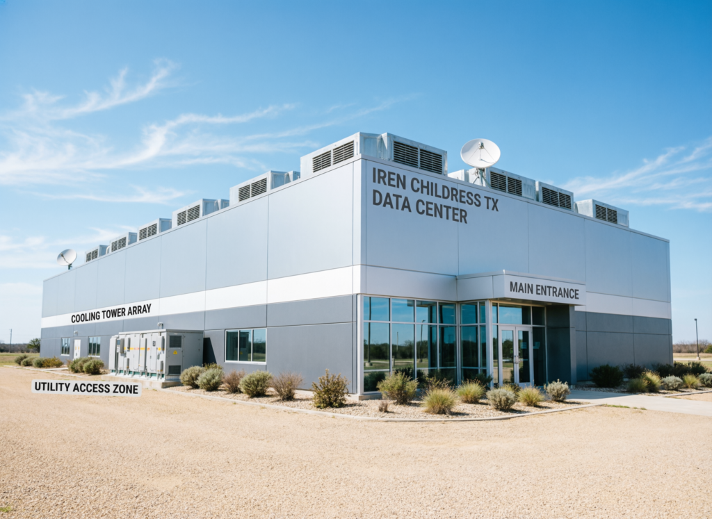 IREN data center campus in Childress, Texas