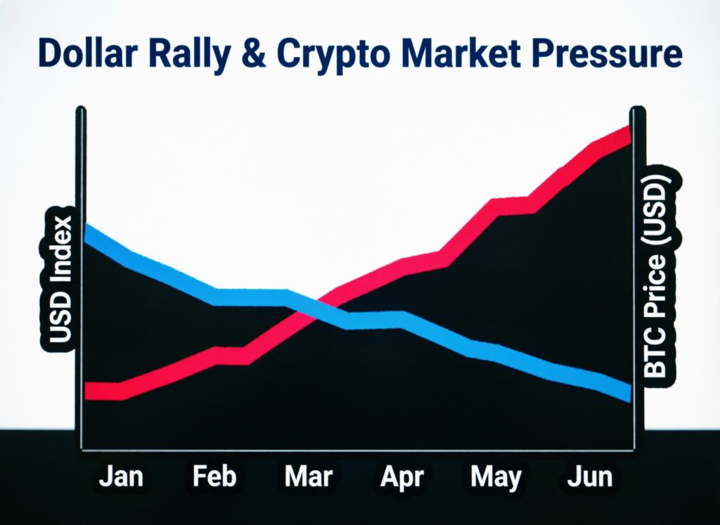 U.S. dollar strength adds pressure to crypto and other risk assets