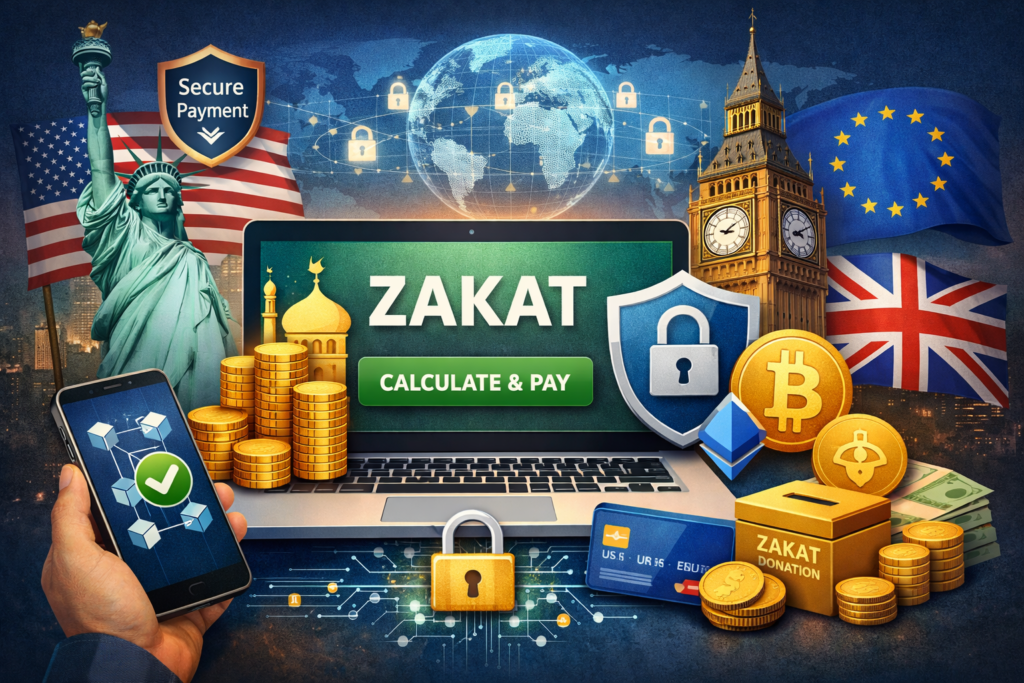 Secure online platform to pay zakat on cryptocurrency in the US, UK and EU