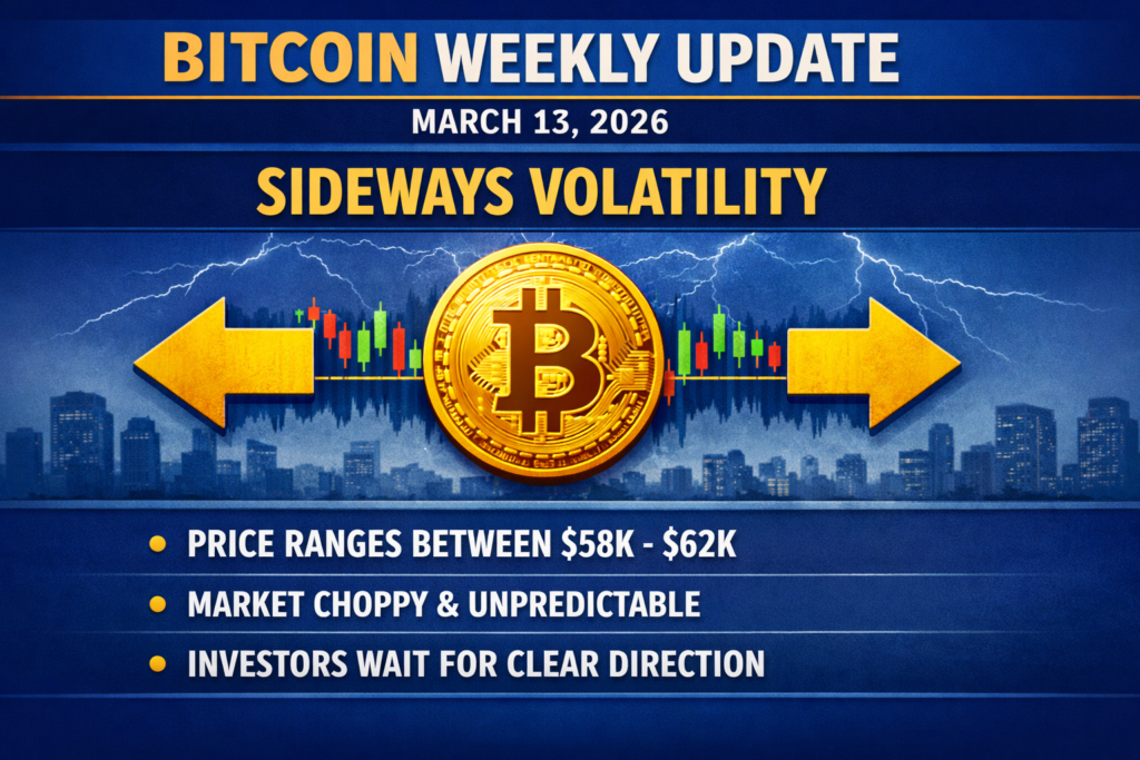 Bitcoin weekly update image reflecting cautious optimism and ongoing volatility in March 2026