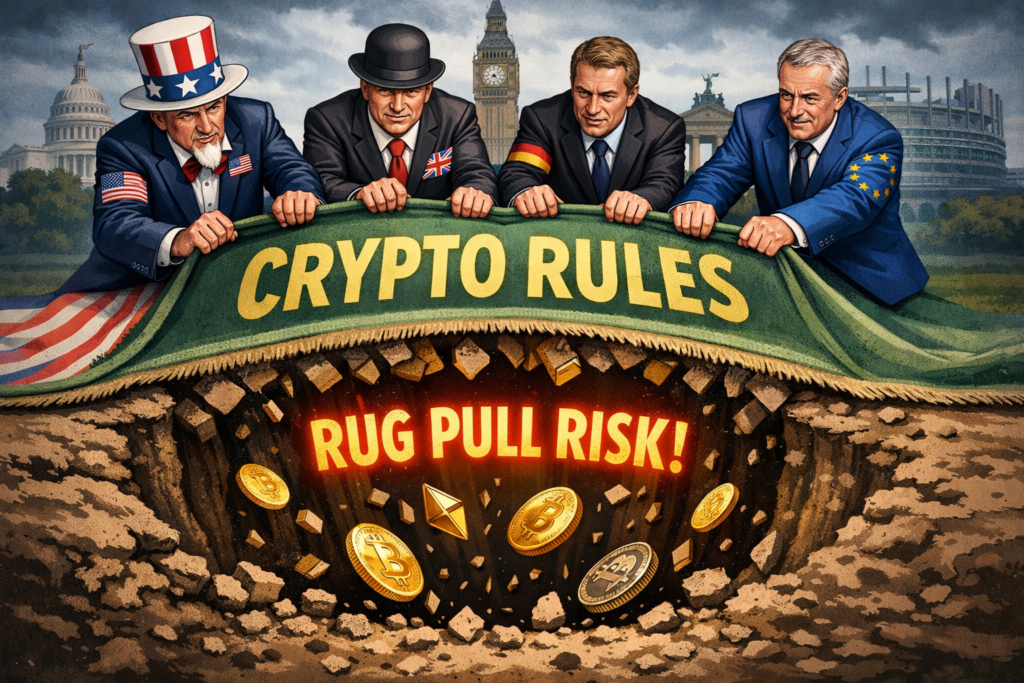 USA UK Germany EU crypto rules that shape rug pull risk