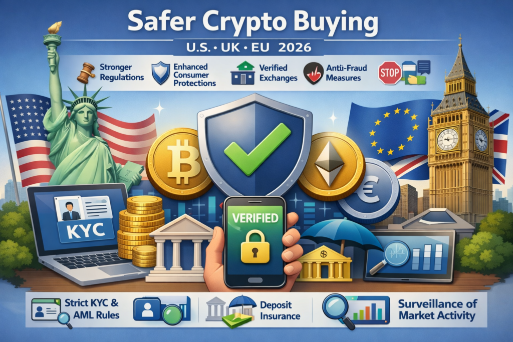 Safe ways to buy new crypto in the US UK and EU